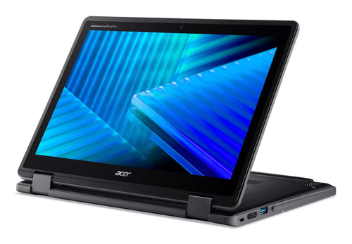 Acer TravelMate Spin B3 TMB312R-31-C45D Hybrid (2-in-1) 31 cm (12.2") Touchscreen WUXGA 4 GB LPDDR5-SDRAM 128 GB eMMC Wi-Fi 7 (802.11be) Windows 11 Pro Education Black