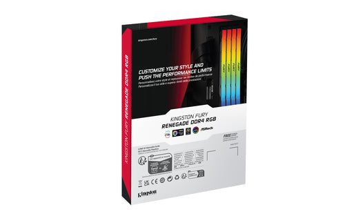 Kingston Technology FURY 16GB 3200MT/s DDR4 CL16 DIMM 1Gx8 Renegade RGB