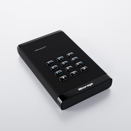 iStorage diskAshur³ SSD 2TB Black | Secure Portable Solid State Drive | FIPS 140-3 Level 3 Complaint |Common Criteria EAL 5+ | PIN protected | AES-XTS 256-bit hardware encryption | GDPR, TAA Compliant | Dust/Water Resistant |