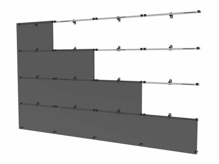 Peerless DS-LEDUNV960-4x4 Black, Silver