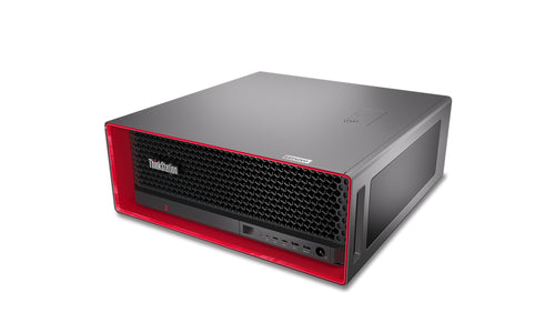 Lenovo ThinkStation P5 Intel Xeon W w5-2445 32 GB DDR5-SDRAM 1 TB SSD NVIDIA RTX A5500 Windows 11 Pro for Workstations Tower Workstation Black, Red