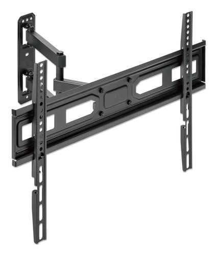Manhattan Wall Mount for TV & Monitors (Full Motion), For screens 32" to 65", VESA compatibility: all between 100x100mm to 600x400mm - check the dimensions of the four mounting holes on back of screen to ensure it fits, Max 35kg, Black, Bracket, Lifetime
