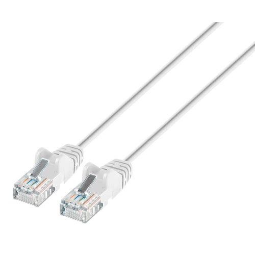Intellinet IEC-C6A-WT-5-SLIM networking cable White 1.5 m Cat6a U/UTP (UTP)