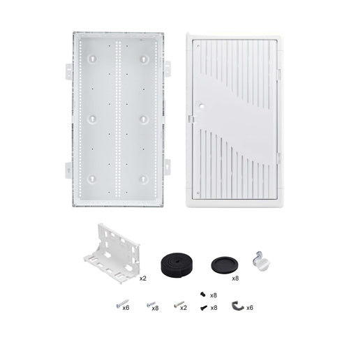 StarTech.com 28-Inch Wall-Mount Media Enclosure, Cable Management Box for Network Distribution, Structured Media Enclosure, Mounting Fixtures/Modules Included