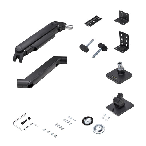 StarTech.com Monitor Desk Mount for up to 49in 32:9 Ultrawide Curved Screens, Mechanical Spring Arm, C-Clamp/Grommet, Tool-Less Adjustment, Max 44lb/20kg
