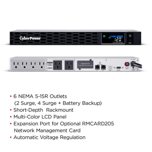 CyberPower PFC Sinewave uninterruptible power supply (UPS) Line-Interactive 0.7 kVA 400 W 6 AC outlet(s)