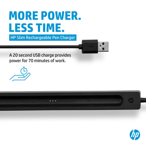 HP Slim Rechargeable Pen Charger Stylus pen Black USB Indoor