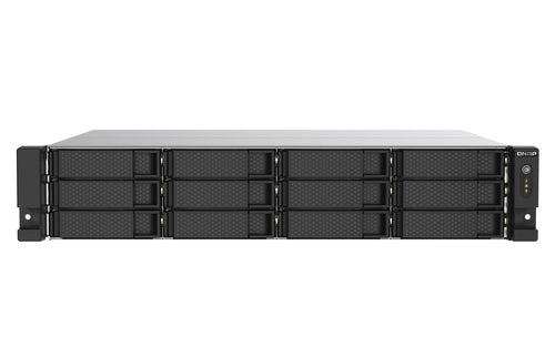 QNAP TS-1273AU-RP-8G NAS Rack (2U) Ryzen Embedded V1500B 8 GB DDR4 0 TB QNAP QTS Aluminium, Black