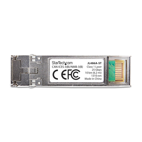 StarTech.com HPE JL486A Compatible SFP28 Module, 25GBase-LR, 25Gbps Single Mode Fiber (SMF), 10km (6.2mi), LC Connector, 1310nm, MSA 25 Gigabit Optical Transceiver