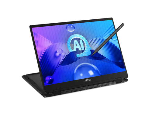 MSI Summit E16 Flip Evo A1MTG-024US Intel Core Ultra 7 155H Hybrid (2-in-1) 40.6 cm (16") Touchscreen Quad HD+ 32 GB LPDDR5-SDRAM 1 TB SSD Wi-Fi 7 (802.11be) Windows 11 Pro Black
