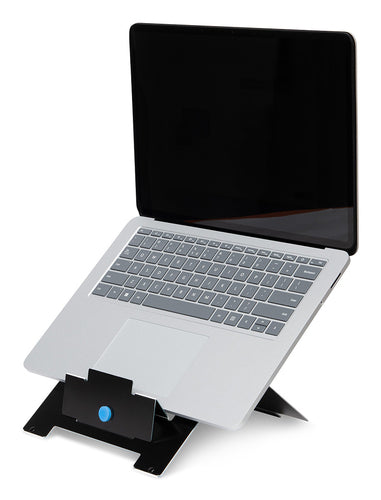 R-Go Tools Laptop stand R-Go Riser Flexible, adjustable folding laptop riser, ergonomic, Hylite aluminum, black