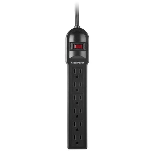 CyberPower CSB604 surge protector Black 6 AC outlet(s) 125 V 1.219 m
