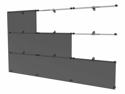 Peerless DS-LEDUNV960-3x3 Black, Silver
