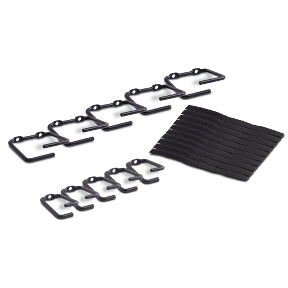 APC NetShelter Cable Management, Rings, Set of 5 small and 5 large, Black