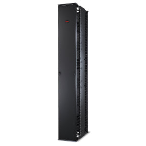 APC Performance, Vertical Cable Manager for 2 & 4 Post Racks, 84"H x 12"W, Double-Sided with Doors