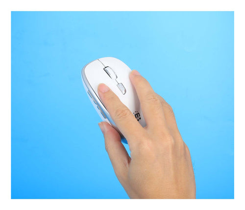 Manhattan USB-A Nano Receiver, Six Buttons with Scroll Wheel, 800/1200/1600 dpi, Wrist-Friendly Contour, White