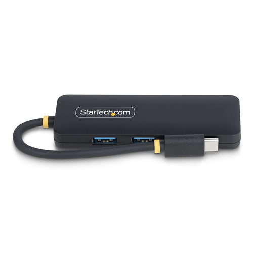 StarTech.com 4-Port USB-C Hub, 5Gbps, USB-C to 4x USB-A, Bus Powered, Small Travel Mini Hub, Multi-Port USB 3.0 Splitter, Portable Hub, Overcurrent Protection