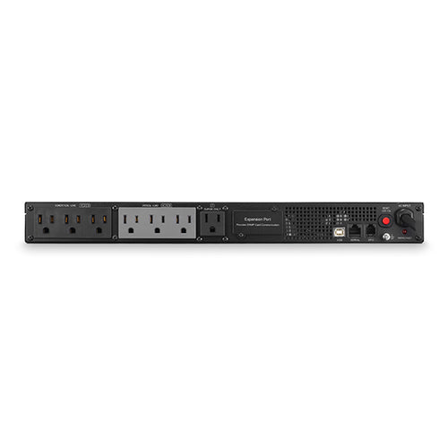CyberPower PR500LCDRT1U uninterruptible power supply (UPS) Line-Interactive 0.5 kVA 400 W 7 AC outlet(s)