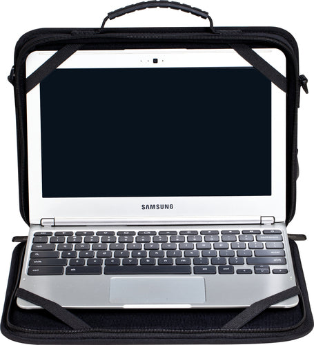 Targus TKC001 laptop case 29.5 cm (11.6") Briefcase Black, Yellow