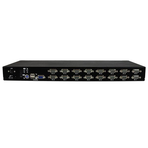 StarTech.com 16 Port 1U Rackmount USB PS/2 KVM Switch with OSD