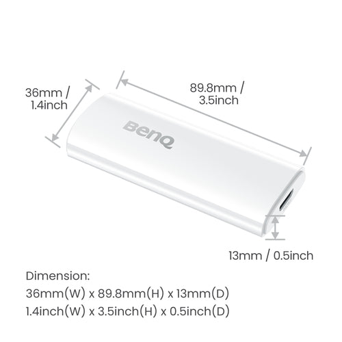 BenQ QS02 HDMI 4K Ultra HD Android White