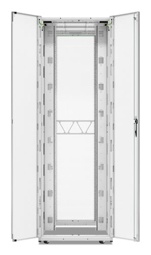 APC NetShelter SX, Server Rack Enclosure, Gen 2, 52U, 2436H x 800W x 1200D mm, with Sides, White