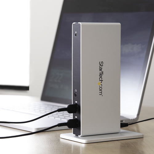 StarTech.com Dual-Monitor USB 3.0 Docking Station with DVI and Vertical Stand