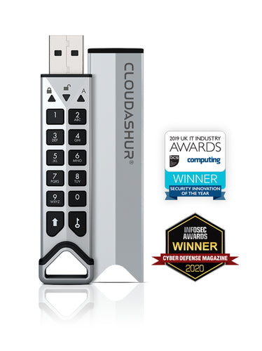 iStorage CloudAshur Hardware Security Module |data encryption module - encrypt, share & manage your data in the cloud| Password Protected, Dust and Water Resistant, Portable, Military Grade Hardware Encryption - 5 Factor Authentication