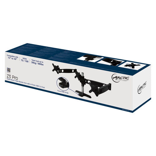 ARCTIC Z3 Pro US (Gen 1) - Triple Monitor Arm