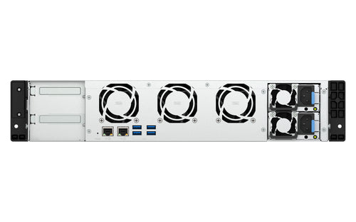 QNAP TS-855EU-RP-8G-US NAS/storage server Rack (2U) Intel Atom® C5125 8 GB DDR4 0 TB QuTS hero Black