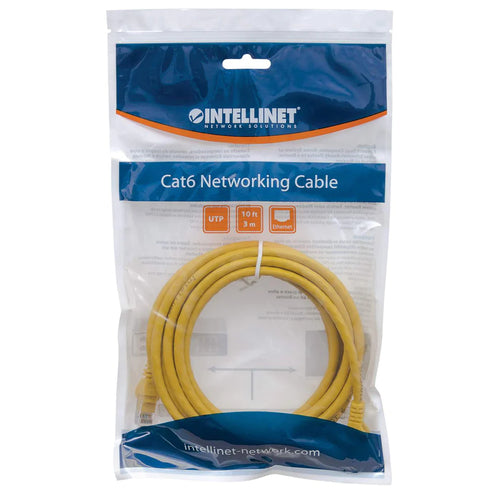Intellinet IEC-C6-YLW-75 networking cable Yellow 22.5 m Cat6a U/UTP (UTP)