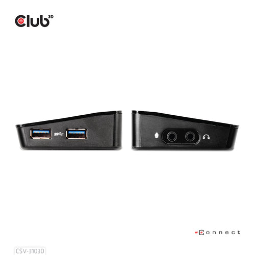 CLUB3D CSV-3103D The Club 3D Universal USB 3.1 Gen 1 UHD 4K Docking station DisplayLink™