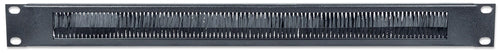 Intellinet 19" Cable Entry Panel, 1U, with Brush Insert, Black