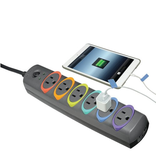 Kensington K62146NA surge protector Multicolour 6 AC outlet(s) 1.8 m