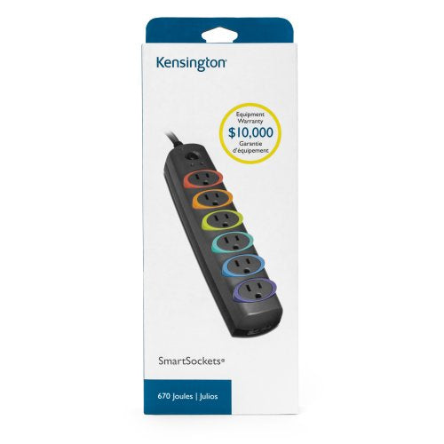 Kensington K62146NA surge protector Multicolour 6 AC outlet(s) 1.8 m