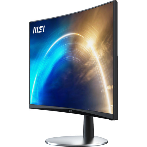 MSI Pro MP242C 23.6 Inch Curved Monitor, 1500R, Full HD (1920 x 1080), 75Hz, VA, 5ms, HDMI, VGA, Built-in Speakers, Anti-Glare, Anti-Flicker, Less Blue light, TÜV Certified, VESA, Kensington, Black
