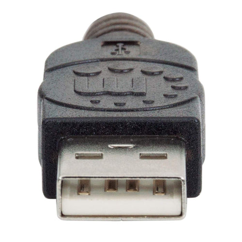 Manhattan USB-A to USB-A Extension Cable, 10m, Male to Female, Active, 480 Mbps (USB 2.0), Daisy-Chainable, Built In Repeater, Equivalent to USB2AAEXT10M, Hi-Speed USB, Black, Three Year Warranty, Polybag