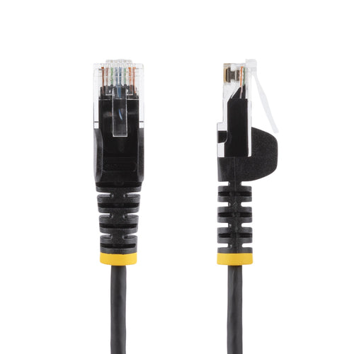 StarTech.com 3 ft. CAT6 Ethernet Cable - Slim - Snagless RJ45 Connectors - Black