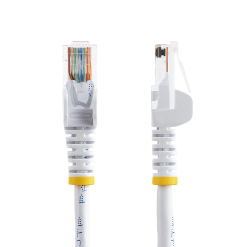 StarTech.com Cat5e patch cable with snagless RJ45 connectors – 15ft, white