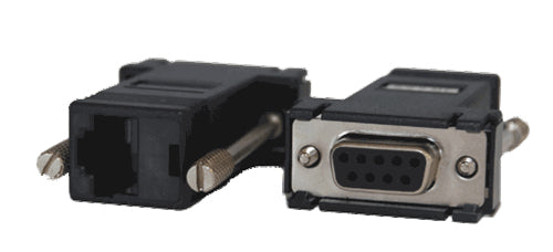 Opengear 319018 cable gender changer DB9F RJ45 Black