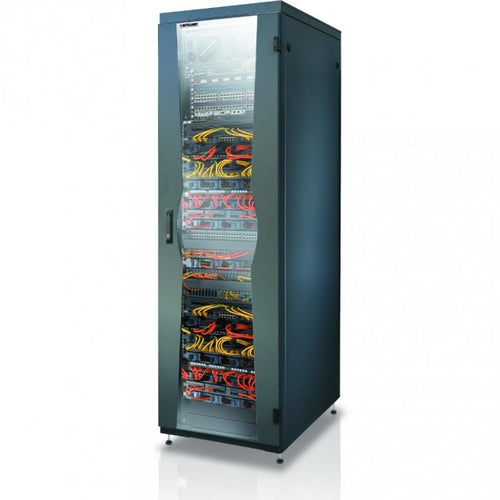 Techly I-CASE FP-4210BKX rack cabinet 42U Freestanding rack Black