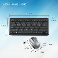 Verbatim 70739 keyboard Mouse included Universal RF Wireless QWERTY Black