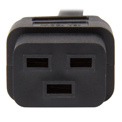 StarTech.com 10ft (3m) Heavy Duty Power Cord, NEMA 5-15P to C19 AC Power Cord, 15A 125V, 14AWG, Computer Power Cord, Heavy Gauge Power Cable for PDUs and Network Equipment, NEMA 5-15P to IEC 60320 C19 Power Cord