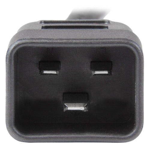 StarTech.com 3ft (1m) Heavy Duty Extension Cord, IEC 320 C13 to IEC 320 C20 Black Extension Cord, 15A 125V, 14AWG, Heavy Gauge Power Extension Cable, IEC 320 C13 to IEC 320 C20 AC Power Cord - UL Listed