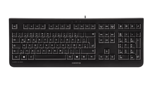 CHERRY DC 2000 keyboard Mouse included Universal USB Spanish Black