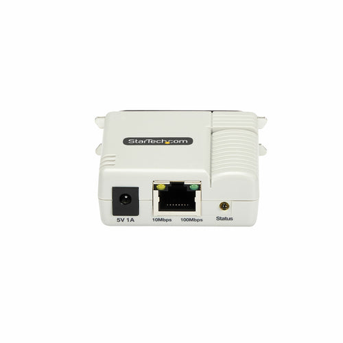 StarTech.com Ethernet to Parallel Network Print Server, 10/100Mbps LAN, WebUI Enabled, Centronics Ethernet Printer Server Adapter, Enhances Legacy Printer