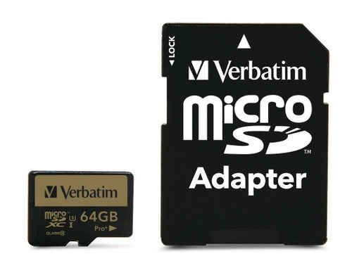 Verbatim Pro+ 64 GB MicroSDHC MLC Class 10