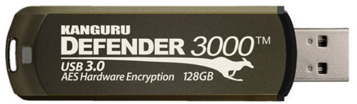 iStorage Kanguru Defender 3000™ SuperSpeed USB 3.0 32 GB| Secure Flash Drive | FIPS 140-3 Level 3 pending, FIPS 140-2 Level 3 Certified | AES-XTS 256-bit Hardware Encryption | TAA Compliant|