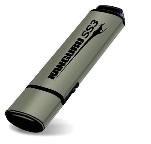iStorage Kanguru SS3™ SuperSpeed USB3.0 32GB |Secure Flash Drive| Physical Write Protect Switch | Windows “Ready Boost” compatible | Simple Driverless Setup | Plug and Play