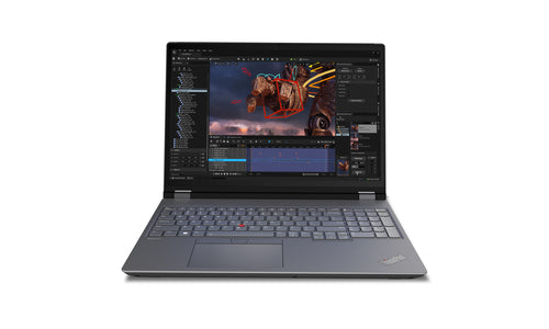 Lenovo ThinkPad P16 Gen 2 Intel® Core™ i7 i7-14700HX Mobile workstation 40.6 cm (16") WQXGA 16 GB DDR5-SDRAM 512 GB SSD NVIDIA RTX 1000 Ada Wi-Fi 6E (802.11ax) Windows 11 Pro English Grey, Black
